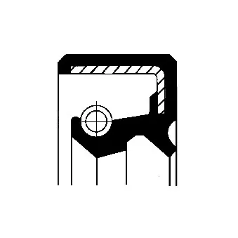 Bague d'étanchéité, vilebrequin CORTECO 46080191B pour CITROEN DYANE 0.6 - 33cv