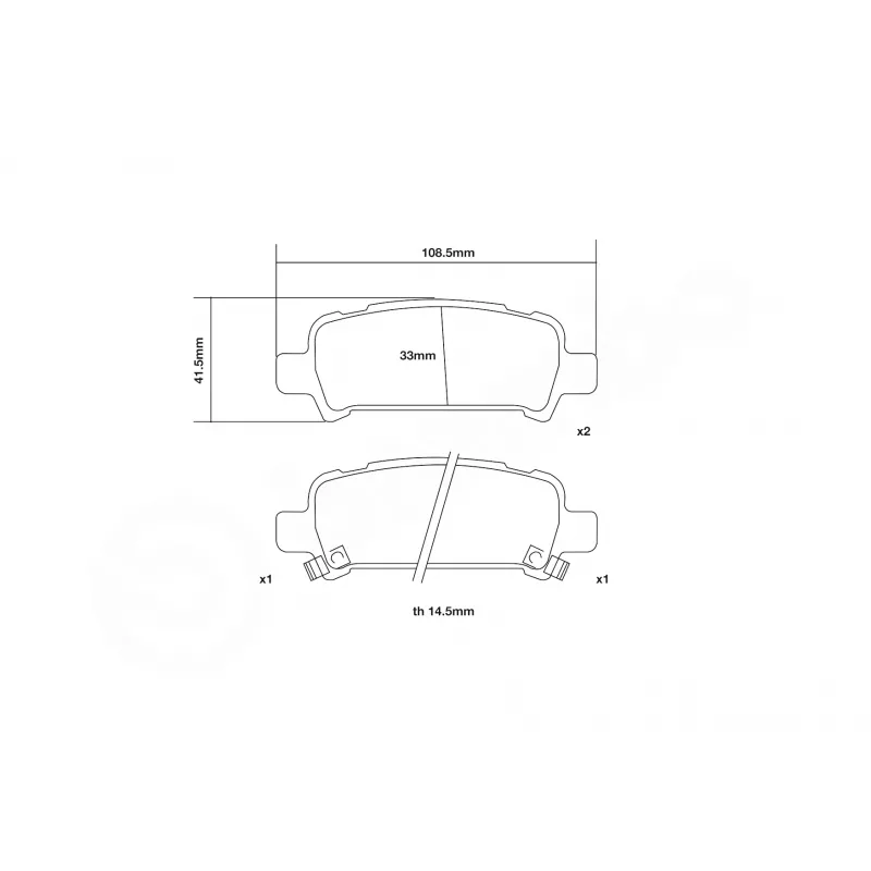 Kit de plaquettes de freins de haute performance BREMBO 07.B315.17 - Visuel 2