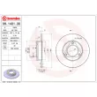 BREMBO 08.1401.30 - Jeu de 2 disques de frein avant
