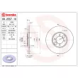 BREMBO 08.2557.10 - Jeu de 2 disques de frein arrière