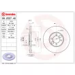 BREMBO 08.2557.40 - Jeu de 2 disques de frein arrière