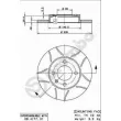 BREMBO 08.4177.75 - Jeu de 2 disques de frein avant
