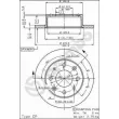 BREMBO 08.4283.20 - Jeu de 2 disques de frein avant