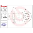 BREMBO 08.4917.10 - Jeu de 2 disques de frein arrière