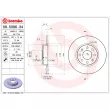 BREMBO 08.5086.34 - Jeu de 2 disques de frein avant