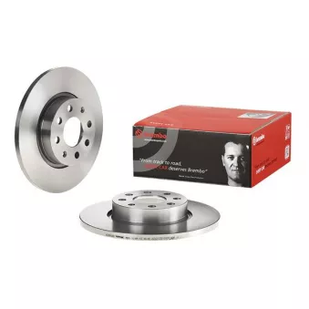 Jeu de 2 disques de frein avant BREMBO 08.5086.34 pour OPEL CORSA 1.0 - 60cv