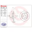 BREMBO 08.5237.10 - Jeu de 2 disques de frein arrière