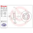 BREMBO 08.5775.10 - Jeu de 2 disques de frein arrière