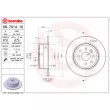 BREMBO 08.7014.10 - Jeu de 2 disques de frein arrière