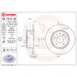 BREMBO 08.7015.21 - Jeu de 2 disques de frein arrière