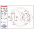 BREMBO 08.8305.11 - Jeu de 2 disques de frein arrière