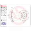 BREMBO 08.8705.11 - Jeu de 2 disques de frein avant