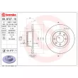 BREMBO 08.8727.11 - Jeu de 2 disques de frein arrière