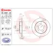 BREMBO 08.9081.20 - Jeu de 2 disques de frein arrière