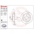 BREMBO 08.9163.20 - Jeu de 2 disques de frein arrière