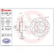 BREMBO 08.9460.3X - Jeu de 2 disques de frein arrière