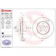 BREMBO 08.9734.11 - Jeu de 2 disques de frein arrière