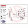 BREMBO 08.9787.1X - Jeu de 2 disques de frein arrière