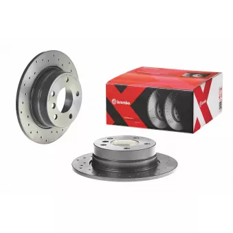 BREMBO 08.9787.1X - Jeu de 2 disques de frein arrière