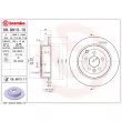 BREMBO 08.9913.11 - Jeu de 2 disques de frein arrière