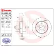 BREMBO 08.A029.21 - Jeu de 2 disques de frein arrière