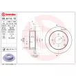 BREMBO 08.A114.11 - Jeu de 2 disques de frein arrière
