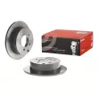 BREMBO 08.A114.71 - Jeu de 2 disques de frein arrière