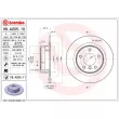 BREMBO 08.A205.11 - Jeu de 2 disques de frein arrière