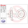BREMBO 08.A273.31 - Jeu de 2 disques de frein arrière