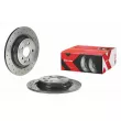 BREMBO 08.A537.1X - Jeu de 2 disques de frein arrière