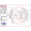 BREMBO 08.A612.41 - Jeu de 2 disques de frein arrière