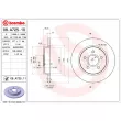 BREMBO 08.A725.10 - Jeu de 2 disques de frein arrière