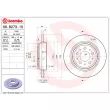 BREMBO 08.B273.10 - Jeu de 2 disques de frein arrière