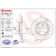 BREMBO 08.B348.4X - Jeu de 2 disques de frein arrière