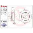 BREMBO 08.B566.10 - Jeu de 2 disques de frein arrière