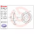 BREMBO 08.B602.1X - Jeu de 2 disques de frein arrière