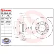 BREMBO 08.C242.20 - Jeu de 2 disques de frein arrière