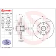 BREMBO 08.C647.17 - Jeu de 2 disques de frein arrière