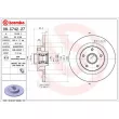 BREMBO 08.C742.27 - Jeu de 2 disques de frein arrière