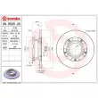 BREMBO 08.D505.20 - Jeu de 2 disques de frein arrière