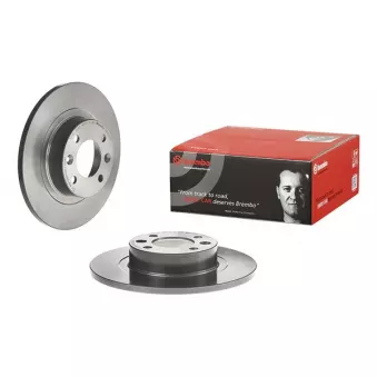 Jeu de 2 disques de frein arrière BREMBO 08.D750.11 pour SUZUKI SWIFT 1.6 - 102cv