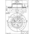 BREMBO 09.3950.10 - Jeu de 2 disques de frein arrière