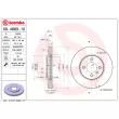 BREMBO 09.4883.10 - Jeu de 2 disques de frein avant