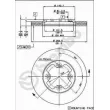 BREMBO 09.4921.10 - Jeu de 2 disques de frein avant