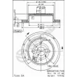 BREMBO 09.5706.10 - Jeu de 2 disques de frein arrière