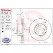 BREMBO 09.5726.10 - Jeu de 2 disques de frein avant