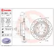 BREMBO 09.6841.1X - Jeu de 2 disques de frein arrière