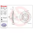BREMBO 09.7011.1X - Jeu de 2 disques de frein avant