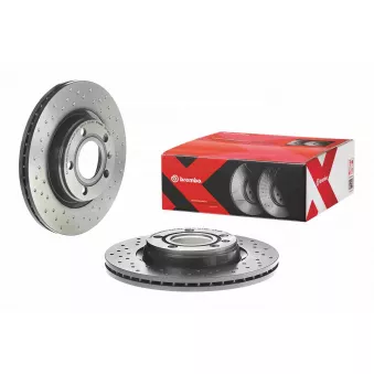 Jeu de 2 disques de frein avant BREMBO 09.7196.1X pour VOLKSWAGEN PASSAT 1.8 - 115cv