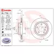 BREMBO 09.7702.11 - Jeu de 2 disques de frein arrière